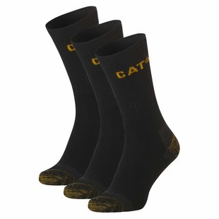 CAT Premium Work Sock Black- 3 Pair Pack