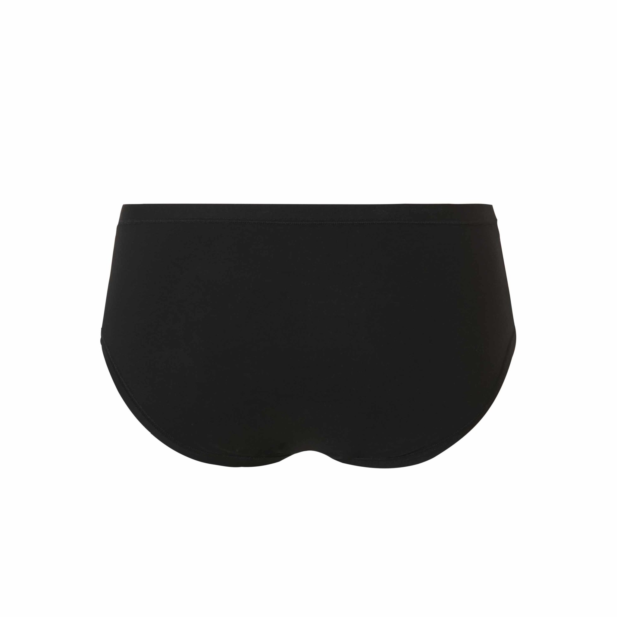 Black Cotton Stripe Lace Detailed Slip Panties Shop Now