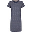 By Louise By Louise Dames Nachthemd Hartjes Blauw Korte Mouw