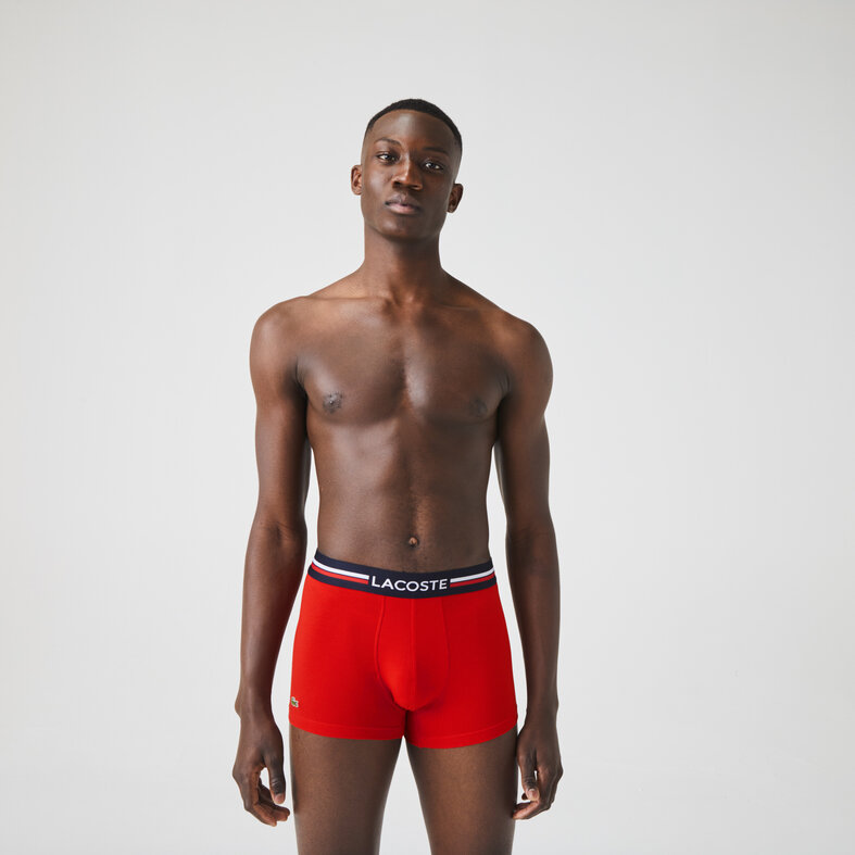 Lacoste  Lacoste Iconic Men's Boxer Shorts 3-Pack Red/Blue/Grey