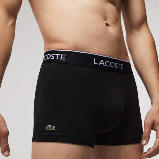 Lacoste Lacoste Classic Boxer Shorts Men Black Trunks 3-Pack