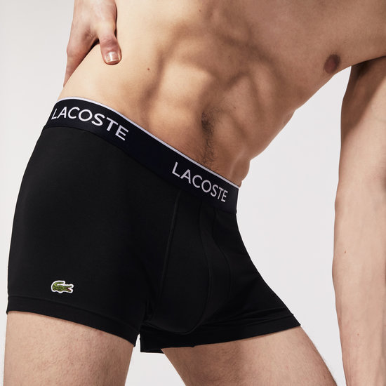 Lacoste Lacoste Classic Boxer Shorts Men Black Trunks 3-Pack