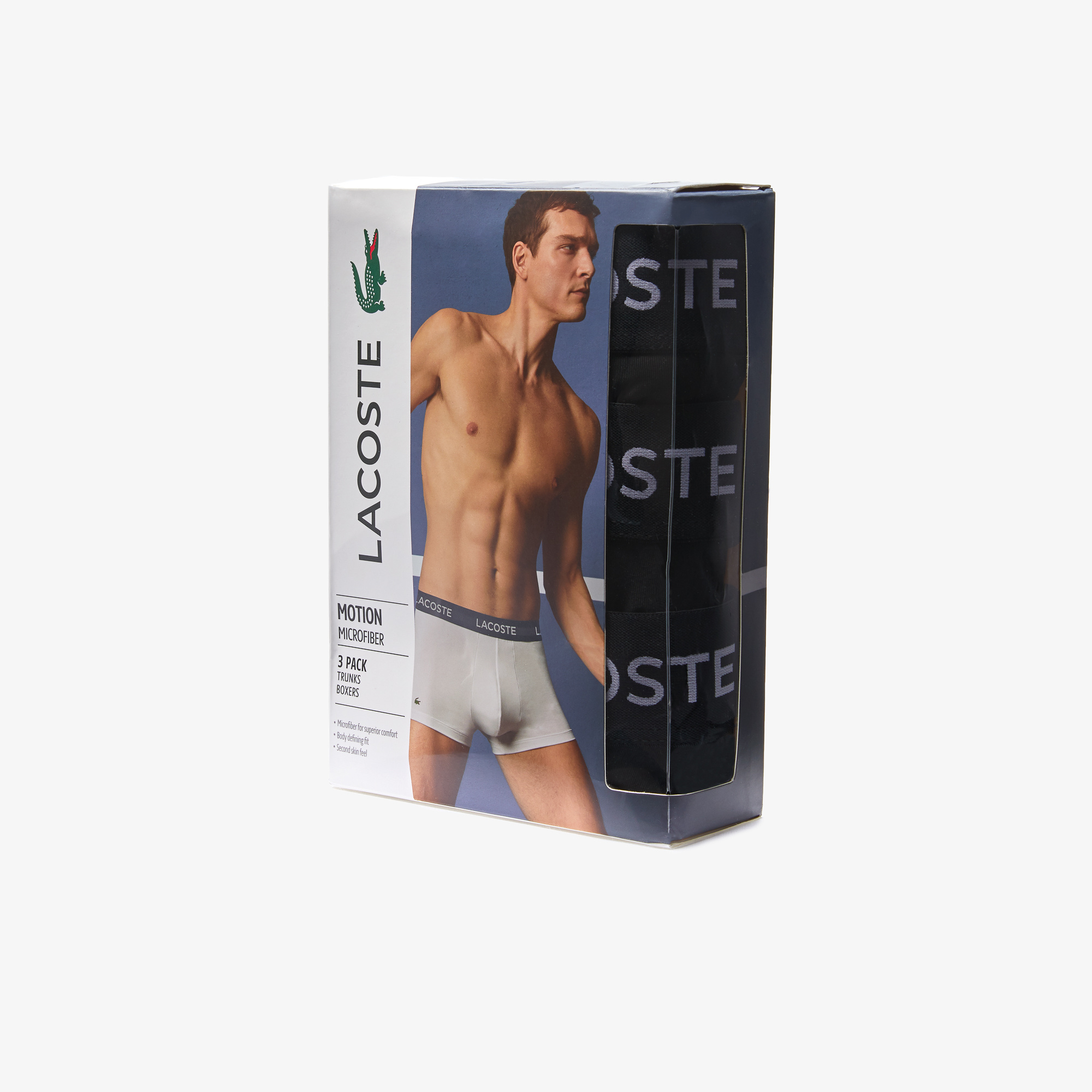 Lacoste Boxer Men Microfiber Black 3-Pack | Underwear