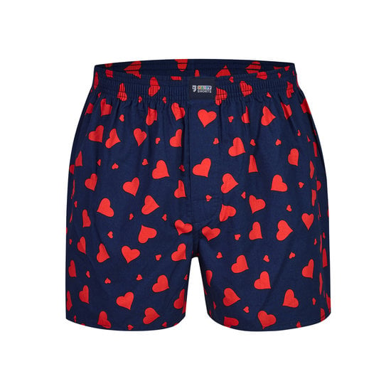 Happy Shorts Happy Shorts Wijde Boxershort Heren Met Print Rode Hartjes