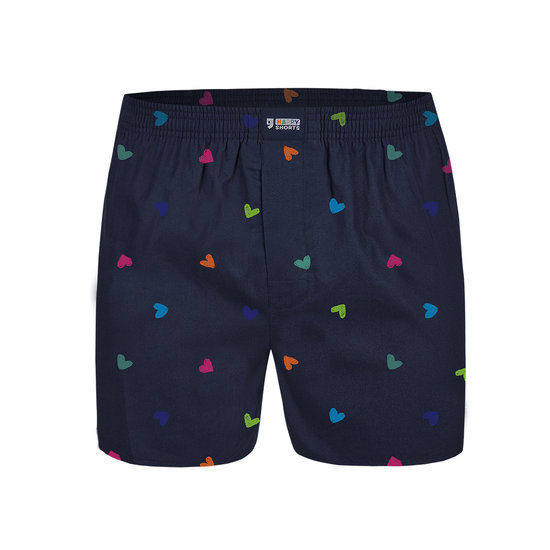 Happy Shorts Happy Shorts Wide Boxer Shorts With Print Colourful Hearts