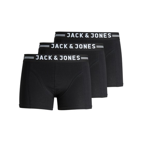 Jack & Jones Jack & Jones Boxershorts Men Trunks SENSE 3-Pack Black