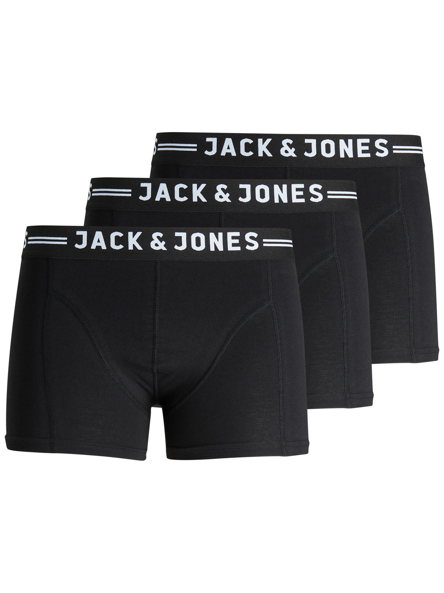 Jack Jones Jack Jones Boxershorts Zwart Heren Trunks SENSE 3 Pack