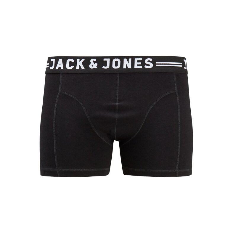 Jack & Jones Jack & Jones Boxershorts Heren Trunks SENSE 3-Pack Zwart