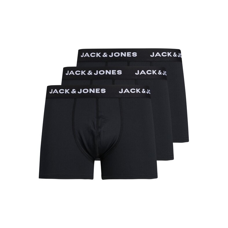Jack & Jones Jack & Jones Boxershorts Heren Microfiber Trunks JACBASE 3-Pack Zwart
