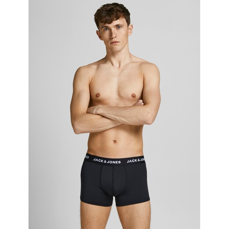 Jack & Jones Jack & Jones Boxershorts Heren Microfiber Trunks JACBASE 3-Pack Zwart