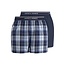 Jack & Jones Jack & Jones JACBRENT CHECK Wijde Boxershorts Heren 2-Pack Navy Blauw