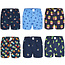 MG-1 MG-1 Wijde Losse Boxershorts Heren 6-Pack Multipack D721 met Prints