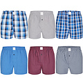 MG-1 MG-1 Wide Boxer Shorts Men Multipack Assorted Checked D629A