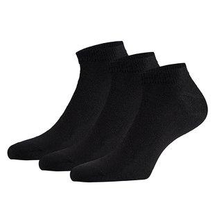 Sneaker socks Bamboo Black 3-pair