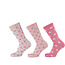 Apollo Apollo Fashion Socks Women Hearts Dots Star Print Pink