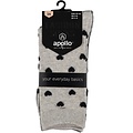 Apollo Apollo Fashion Socks Women Hearts Dots Star Print Pink Grey