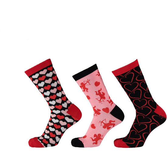 Apollo Women's Socks Hearts Valentine Giftbox Gift