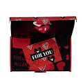Apollo Men's Socks Hearts Valentine Giftbox 3-Pack