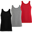 Apollo Apollo Boys Singlet Shirt Bamboo 3-Pack Black Grey Red