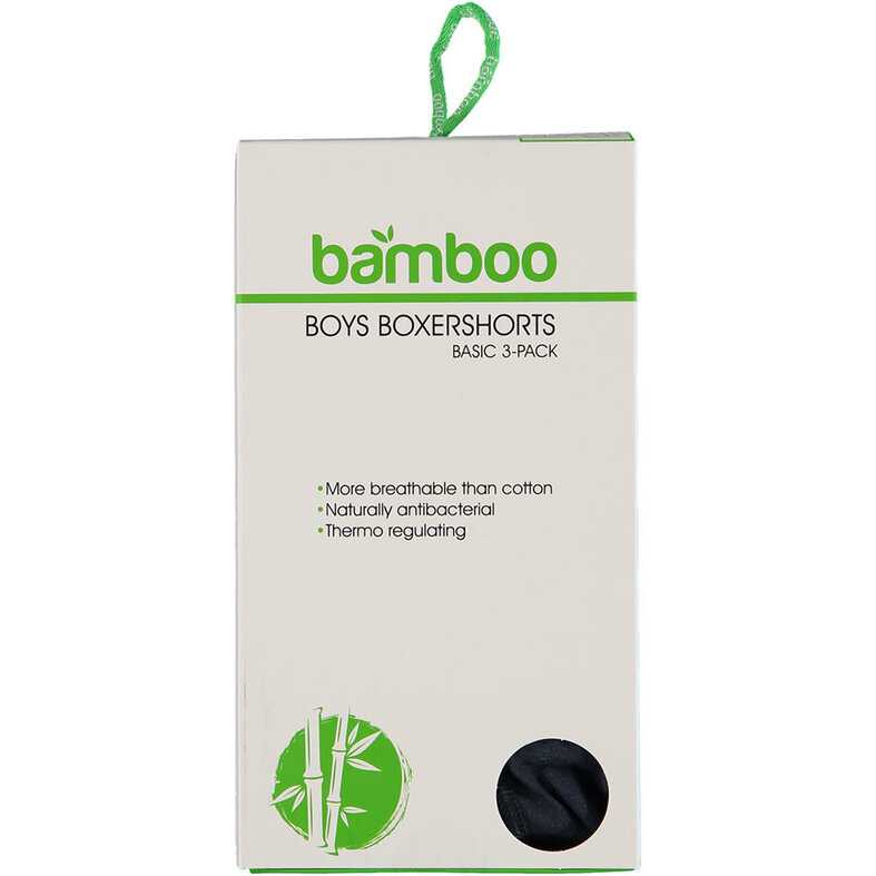 Apollo Apollo Bamboe Boxershorts Jongens 3-Pack Blauw