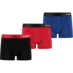 Apollo Bamboo Boxer Shorts Boys 3-Pack Multi Red