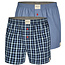 Phil & Co Phil & Co 2-Pack Wijde Boxershorts Heren PH-157 Geruit