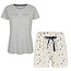 By Louise By Louise Women's Pajama Sets Grey Shortama + Top