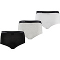 Apollo Apollo Girls Bamboo Hipster 3-Pack Black Gray White