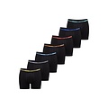 Happy Shorts Happy Shorts 7-Pack Black Boxer Shorts Men's Multipack Solid Color Black