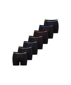 Happy Shorts 7-Pack Black Boxer Shorts Men's Multipack