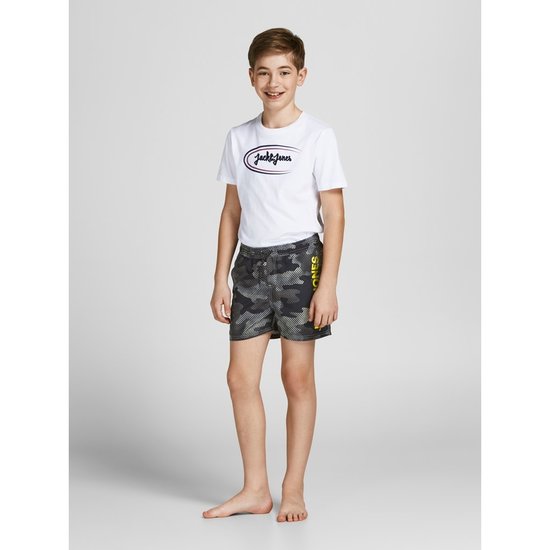 Jack & Jones Junior Jack & Jones Junior Boys Swim Shorts JPSTCRETE Camouflage Gray