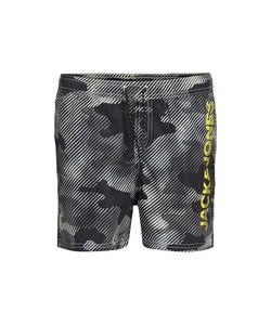 Jack & Jones Junior Zwemshorts Jongens JPSTCRETE Camouflage Grijs