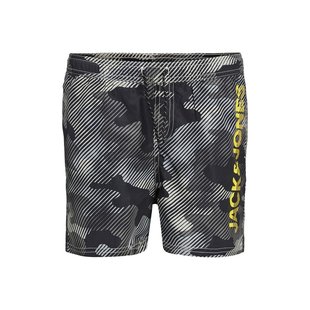Jack & Jones Junior Boys Swim Shorts JPSTCRETE Camouflage Gray