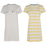 By Louise By Louise Nightdress Women Set Short Sleeves Cotton Yellow Colourful 2-Pack