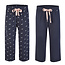 By Louise By Louise 3/4 Lange Dames Pyjamabroek Katoen Effen Blauw / Zeemeeuwen Print 2-Pack