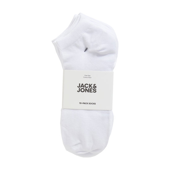 Jack & Jones Jack & Jones Sneaker Socks Mens JACDONGO 10-Pair White Ankle Socks