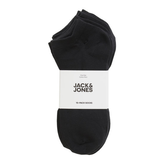 Jack & Jones Jack & Jones Sneaker Socks Mens JACDONGO 10-Pair Black Ankle Socks