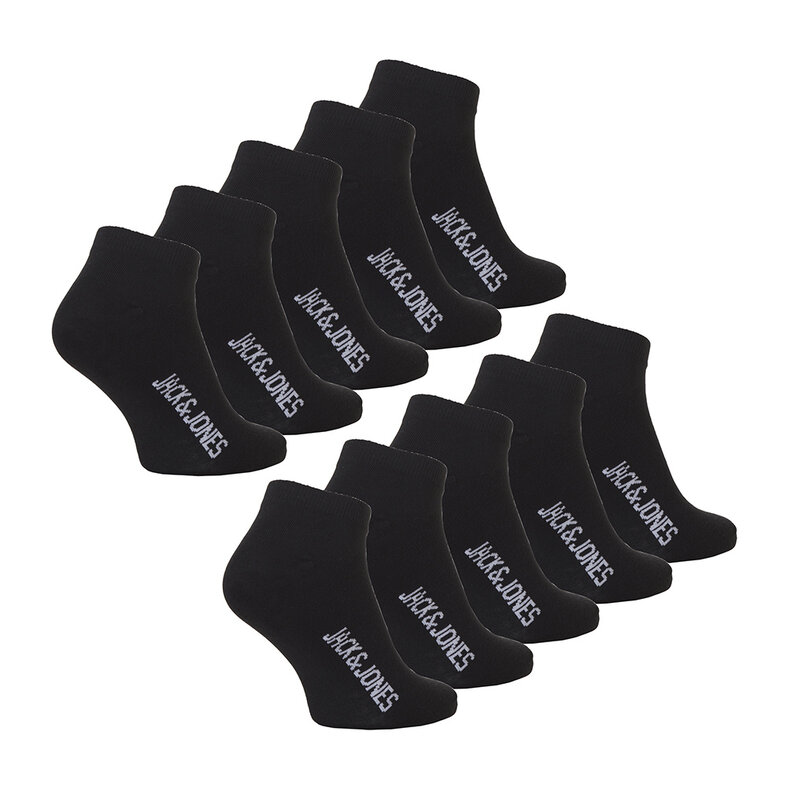 Jack & Jones Jack & Jones Sneaker Sokken Heren JACDONGO 10-Paar Zwart Enkelsokken