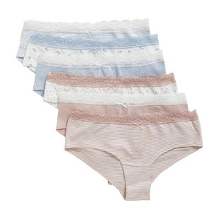 By Louise Women's Hipster Underwear With Lace 6-Pack