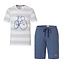 Phil & Co Phil & Co Shortama Men Short Pajamas Cotton Striped Bike