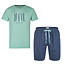 Phil & Co Phil & Co Shortama Men Short Pajamas Cotton Green Summer Special