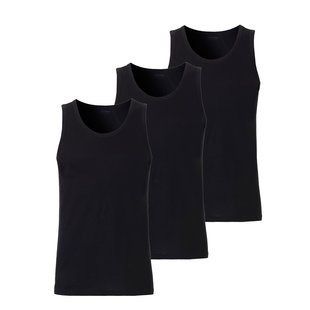 Cotonella Singlet Men Cotton Black 3-Pack