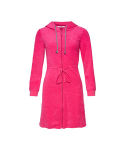 By Louise Ochtendjas Dames Slim-Fit Badstof Met Rits Roze