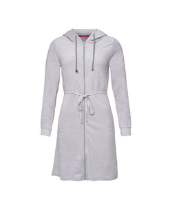 By Louise Dressing Gown Women's Terry With Zipper Grey