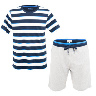 Phil & Co Shortama Men Short Pajamas Cotton Striped