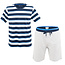 Phil & Co Phil & Co Shortama Heren Korte Pyjama Katoen Gestreept