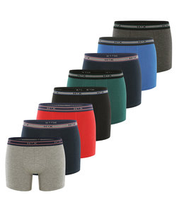 H3X Solid Boxer Shorts Men Trunks Multipack 8 Pieces