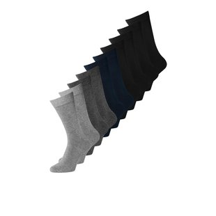 Jack & Jones Assorti Solid Men's Socks Cotton 10-Pack JACJENS