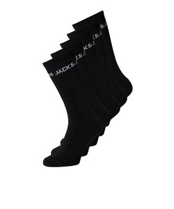 Jack & Jones Sports Socks Men JACBASIC Tennis Socks 5-Pack Black