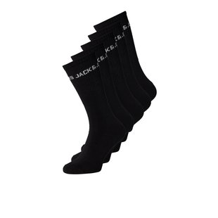 Jack & Jones Sports Socks Men JACBASIC Tennis Socks 5-Pack Black